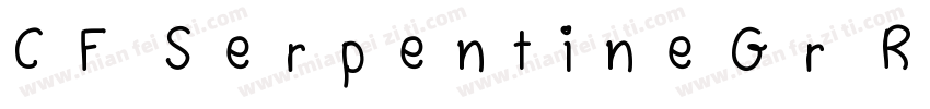 CF SerpentineGr Regu字体转换